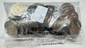 5 zlotých 2022 - Kláštor Pobedyktyński vo Svätom Kríži - otvorený mincovný sáčok - 50 mincí