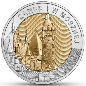 5 zloty 2022 - Castello di Moszna - sacchetto di zecca aperto - 50 monete