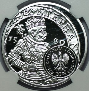 20 złotych 2016 - Szeląg, Talar Stefana Batorego - NGC PF 70 ULTRA CAMEO - MAX NOTA