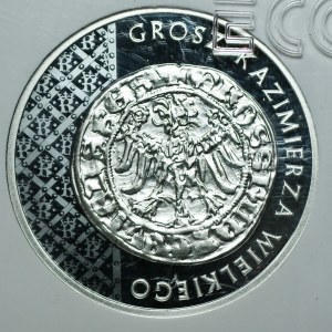 20 zloty 2015 - Casimir the Great penny - GCN PR 70