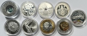 10 zloty (2000-2009) - serie di 9 monete da collezione