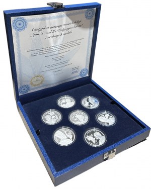 John Paul II Pilgrim of the World - 7 silver medals 2012-2013