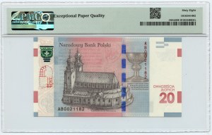 20 złotych 2015 - 1050 rocznica chrztu Polski - PMG 68 EPQ