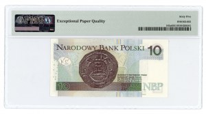 10 złotych 2012 - seria AA 0024799 - PMG 65 EPQ