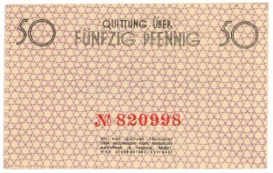 Lodžské ghetto - 50 fenigů (pfennig) 1940