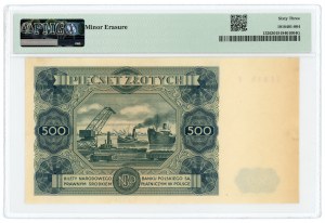 500 Zloty 1947 - Serie P - PMG 63