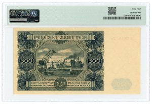 500 Zloty 1947 - Serie Z2 - PMG 64