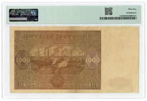 1 000 zlotých 1946 - séria N - PMG 55