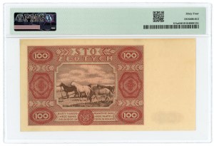 100 zloty 1947 - Série A - PMG 64