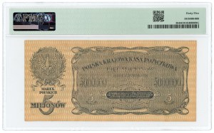 5.000.000 Polnische Mark 1923 - Serie A - PMG 45