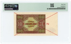 10 Zloty 1946 - SPECIMEN - PMG 64