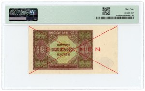 10 złotych 1946 - SPECIMEN - PMG 64