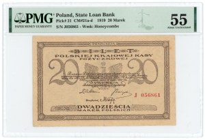 20 poľských mariek 1919 - séria J - PMG 55