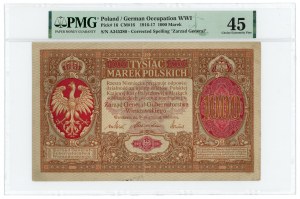 1,000 Polish marks 1916 - General - Series A - PMG 45