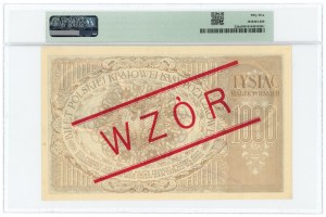 1000 Polish marks 1919 - ZE series. - MODEL - PMG 55