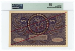 1.000 marks polonais 1919 - 1ère série E - MODÈLE - PMG 55