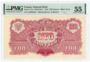100 złotych 1944 - ...owe - seria Az - PMG 55