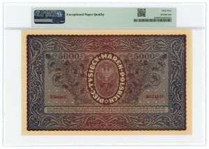 5,000 Polish marks 1920 - II Series C - PMG 64 EPQ