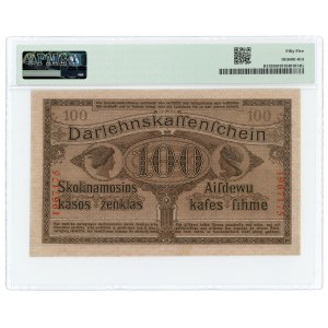 KOWNO - 100 marks 1918 - PMG 55