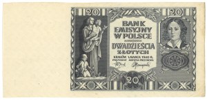 20 zloty 1940 - senza serie e numerazione