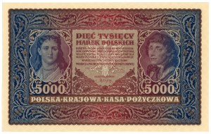 5,000 Polish marks 1920 - II Series G