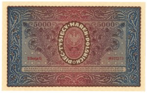 5,000 Polish marks 1920 - II Series G