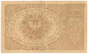1,000 Polish marks 1919 - no series preceding the number - RARE