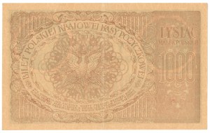 1.000 Polnische Mark 1919 - Serie A - Doppelnummer.