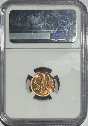 2 haliere 1936 - NGC MS 66 RD
