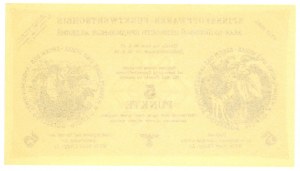 WI IN NORD - German Occupation - voucher for linen and wool - 5 punkte 1944