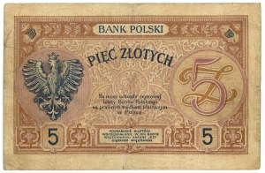 5 zlotých 1919 - S.6.B. - VZÁCNÝ