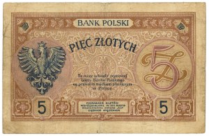 5 zlotys 1919 - S.6.B. - RARE