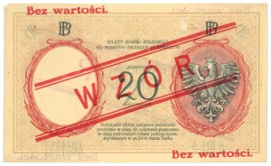 20 złotych 1924 - WZÓR - II EM. A