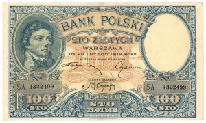 100 zloty 1919 - Serie S.A. 4322499