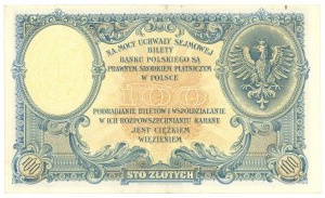 100 zloty 1919 - Série S.B. 6171753