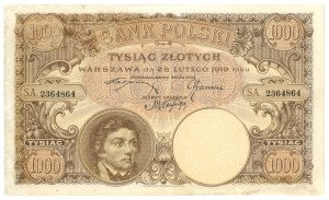 1,000 zloty 1919 - S.A. series. 2364864