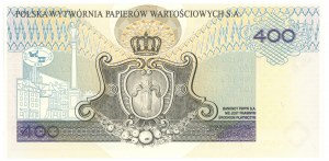 400 złotych 1996 - banknot studyjny PWPW - bez nadruków