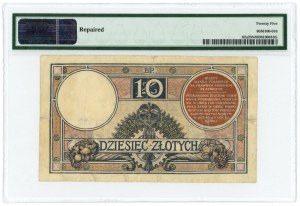 10 zloty 1924 - II EM. D - PMG 25 NETTO