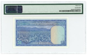 RODEZJA - 1 dollar 1979 - PMG 64