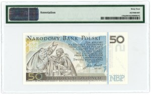 50 złotych 2006 - Jan Paweł II - z podpisem projektanta p. Andrzeja Heidricha - PMG 64