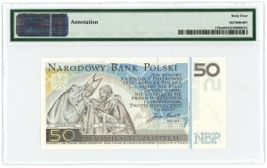 50 zloty 2006 - John Paul II - with signature of designer Mr. Andrzej Heidrich - PMG 64