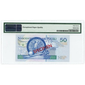 50 złotych 1994 - AA 0000000 - WZÓR Nr 1778 - PMG 67 EPQ - 2-ga max nota