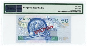 50 złotych 1994 - AA 0000000 - WZÓR Nr 1778 - PMG 67 EPQ - 2-ga max nota