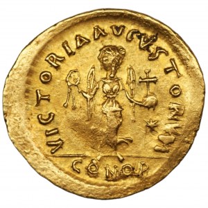 Bisanzio, Costantinopoli - Giustiniano I (527-565) Tremissis