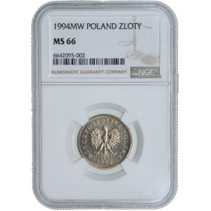 1 złoty 1994 - NGC MS 66