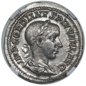 Roman Empire, Gordian III 238-244, denarius, Rome - NGC MS