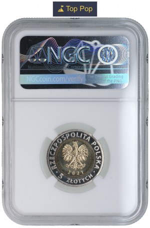 5 PLN 2021 - Zamek Książ in Walbrzych - NGC MS 69 - MAX NOTA