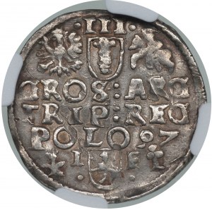 Sigismond III Vasa (1587-1632) - Trojak Wschowa 1597 - NGC AU 50