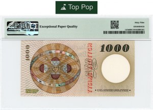 1.000 Zloty 1965 - Serie S - PMG 69 EPQ - MAX NOTA