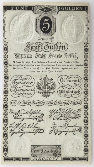 5 rýnských guldenů 1806 - 1/1-